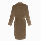 Халат LoveLife "Cozy" цвет серо-коричневый, размер M, микрофибра, 100% п/э, 250 г/м2 - фото 39427759