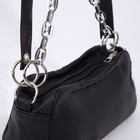 Сумка-багет на молнии, цвет чёрный - фото 24726391