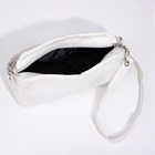 Сумка женская на молнии, цвет белый - фото 60918096