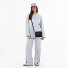 Сумка женская кросс-боди на молнии, 24×7×15 см, чёрная - Фото 10