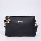 Сумка женская кросс-боди на молнии, 24×7×15 см, чёрная - Фото 3