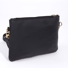 Сумка женская кросс-боди на молнии, 24×7×15 см, чёрная - Фото 4