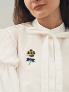 Брошь «От сглаза» стрекоза маленькая, синяя в серебре - Фото 5