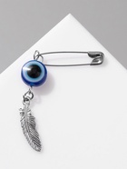 Булавка-оберег «От сглаза» перо, цвет синий в серебре - Фото 5