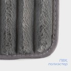Коврики для ванной и туалета SAVANNA «Оливия», 2 шт., 40×50 см, 50×80 см, серые - Фото 3