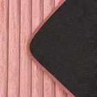 Набор ковриков для ванной и туалета SAVANNA «Оливия», 2 шт, 40×50 см, 50×80 см, цвет розовый - фото 7258959