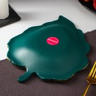 Блюдо для фруктов Доляна «Тропический лист», 26×20.5 см, зелёное - Фото 3