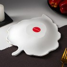 Блюдо для фруктов Доляна «Тропический лист», 26×20.5 см, цвет белый - Фото 3