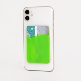 Картхолдер на телефон, цвет зелёный Ош