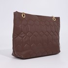 Сумка женская на молнии, цвет коричневый - фото 21775258