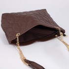 Сумка женская на молнии, цвет коричневый - фото 21775261