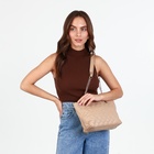 Сумка женская на молнии, цвет бежевый 9162162