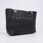 Сумка-шопер на молнии, цвет чёрный - фото 21775272