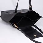 Сумка женская на молнии, цвет чёрный - фото 26748246