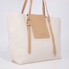 Сумка-шопер на молнии, цвет бежевый - фото 805028984 Сумка-шопер на молнии, цвет бежевый - фото 805028984