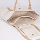 Сумка-шопер на молнии, цвет бежевый - фото 805028986 Сумка-шопер на молнии, цвет бежевый - фото 805028986