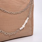 Сумка-мешок на молнии, цвет бежевый - фото 21775358