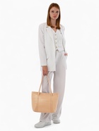 Сумка женская на молнии, цвет бежевый 9162189