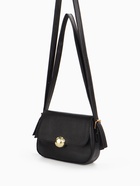 Сумка женская мессенджер на клапане, 23×6×17 см, чёрная - Фото 9