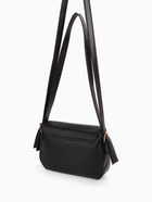 Сумка женская мессенджер на клапане, 23×6×17 см, чёрная - Фото 10