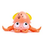 УЦЕНКА Каталка музыкальная «Осьминог», световые и звуковые эффекты, оранжевый, МИКС 9284689