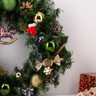 Интерьерный венок новогодний «Рождество», на дверь, ручная работа - Фото 2