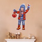 Плакат фигурный "Мальчик" снегирь, 35х41см - фото 9984016