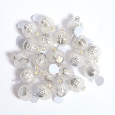 Светодиод для воздушного шара, круглый, цвет жёлтый, пластик