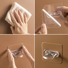 Держатель с клейкой поверхностью ТУНДРА, d=25 мм, 68×68 мм, прозрачный - Фото 11