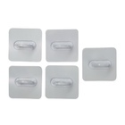 Держатель с клейкой поверхностью ТУНДРА, d=25 мм, 68×68 мм, прозрачный - Фото 3