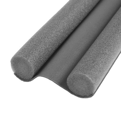 Защита от сквозняка и пыли ТУНДРА, 95×10 см, серая