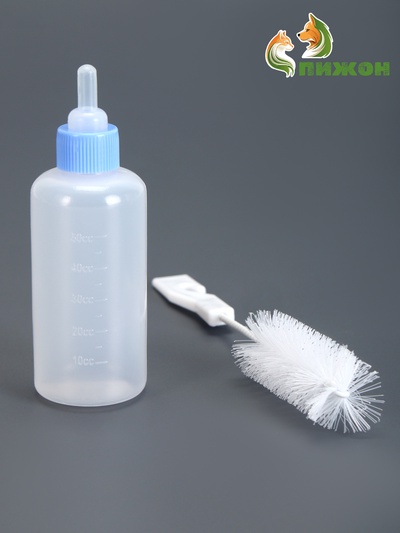 Набор для вскармливания щенков и котят (бутылка 60 мл, соска и ершик)