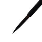 Кисть Синтетика, имитация Белки, круглая, Roubloff серия Black round № 4, ручка короткая чёрная, покрытие обоймы soft-touch - Фото 3