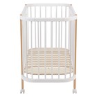 Кровать детская Polini kids Simple 350, белый-натуральная - Фото 4