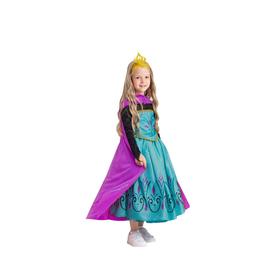 Карнавальный костюм «Эльза», платье-трансформер, жакет, диадема, р. 28, рост 110 см