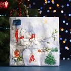 Салфетки бумажные "Art Bouquet" Новогодние мечты, 3 слоя,33x33, 20 листов - фото 9985128
