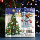 Салфетки бумажные "Art Bouquet" Снеговик и новогодняя ель, 3 слоя,33x33, 20 листов - Фото 2