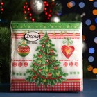 Салфетки бумажные Desna Design «Новогодняя ель», 1 слой, 24×24 см, 40 шт. - Фото 1