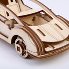 Конструктор из дерева «Спортивная машина», 19.1×8.1×5.8 см, в комплекте краски, кисточка и наждачная бумага - Фото 5