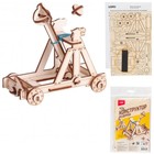 Мини конструктор из дерева «Катапульта», 11.9×6.5×10.8 см - Фото 2