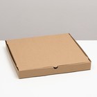 Упаковка для пиццы, бурая, 31 х 31 х 3,5 см, набор 10 шт - фото 3940340