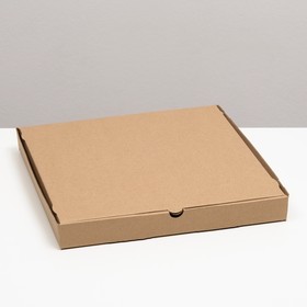 Упаковка для пиццы, бурая, 31 х 31 х 3,5 см, набор 10 шт