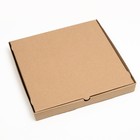 Упаковка для пиццы, бурая, 31 х 31 х 3,5 см, набор 10 шт - фото 21776581