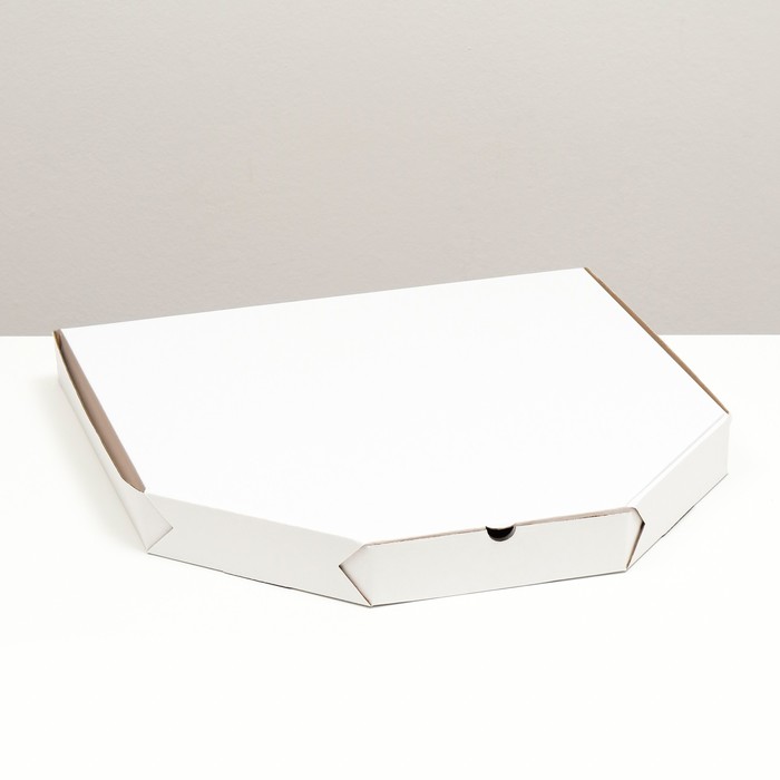 Упаковка для пиццы, белая, 42 х 42 х 4,5 см, набор 10 шт, - Фото 1