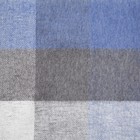 Плед Пикник 140х200 см, белый-синий-серый, хлопок 20%, пан 40%, полиэстер 40% - Фото 2