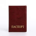 Обложка для паспорта, цвет бордовый - фото 280737243