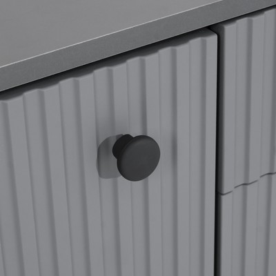 Комод Оливия, 2000х426х830, Графит/Графит Софт МДФ