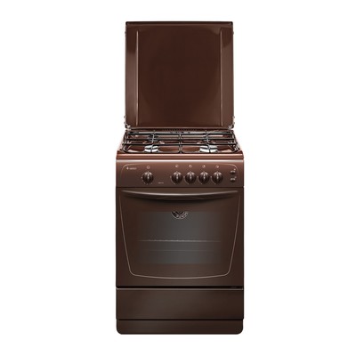 Плита GEFEST 1200 С6К43, газовая, 4 конфорки, 63 л, газовая духовка, коричневая