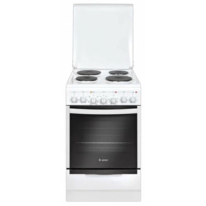 Плита GEFEST ЭП Н Д 5140-02, электрическая, 4 конфорки, 55 л, эмаль, белая - Фото 1