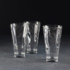 Набор стеклянных стаканов «Шетланд Скульптура», 350 мл, 3 шт - фото 9985830